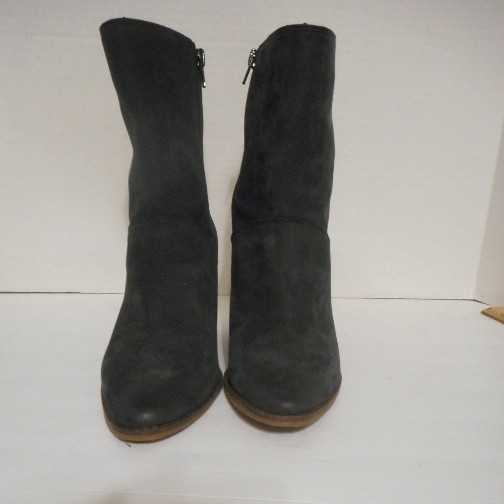 LADIES BLACK LEATHER LUCKY BRAND BOOTS -SZ 8M-1/4 CALF